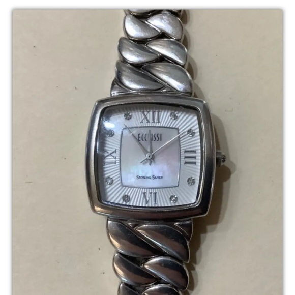 Ecclissi 33535 Sterling Silver Women Watch Japan Quartz Movement Vintage - Picture 2 of 8